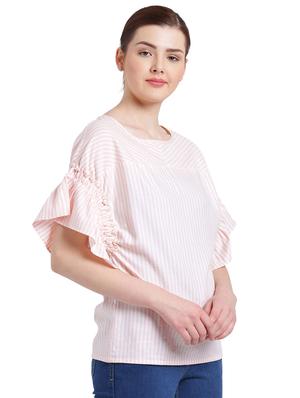 pink striped cotton top - 15234291 - Standard Image - 2