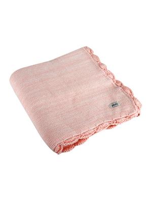 Cotton pink blanket - 15234912 - Standard Image - 2
