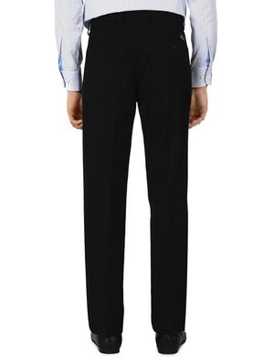 black cotton pleated trousers formal - 15236310 - Standard Image - 2