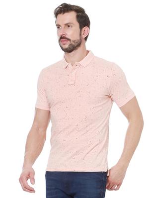 peach cotton all over print t-shirt - 15238488 - Standard Image - 2