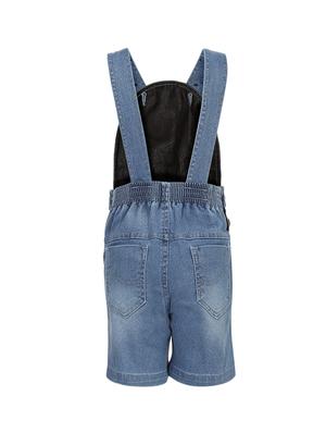 blue cotton blend dungaree - 15238904 - Standard Image - 2