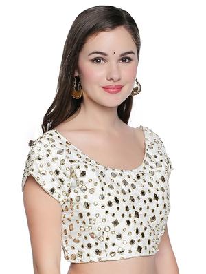 white embroidered blouse - 15240289 - Standard Image - 2