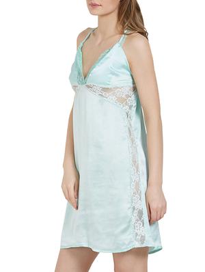lace detail criss-cross nighty - 15240496 - Standard Image - 2