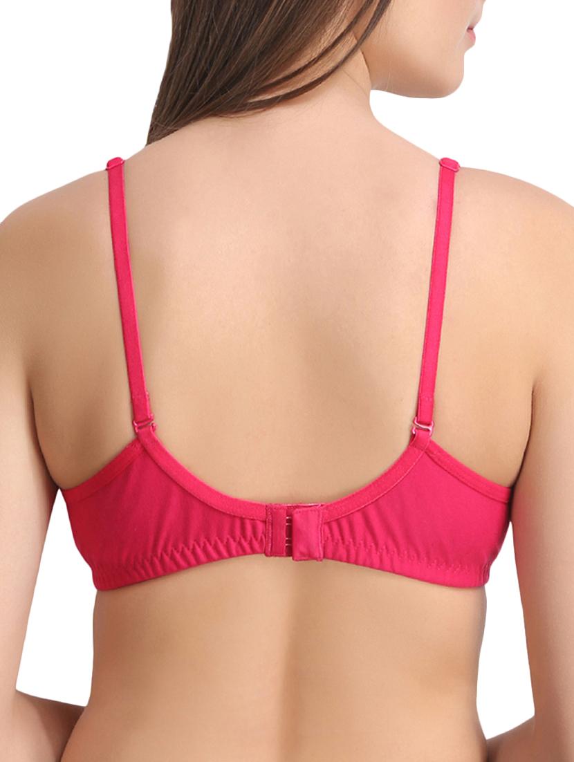 pink cotton tshirt bra - 15240584 - Zoom Image - 2