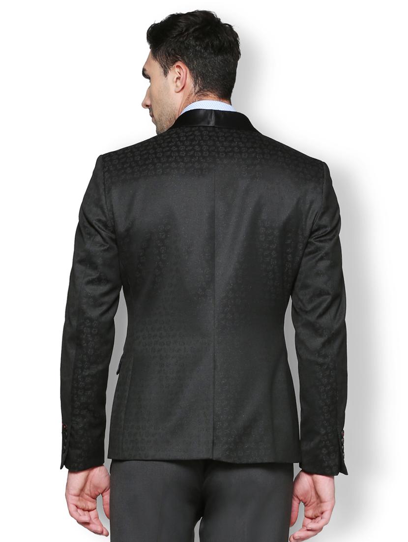 black polyester casual blazer - 15241967 - Zoom Image - 2