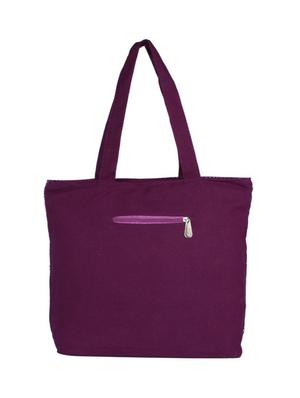purple cotton polyester blend regular handbag - 15243293 - Standard Image - 2