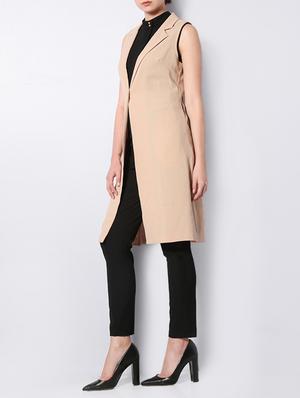 sleeveless long coat - 15244138 - Standard Image - 2