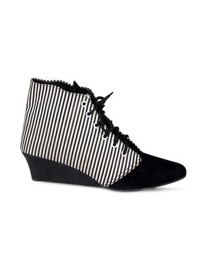 black faux leather ankle boot - 15249579 - Standard Image - 2