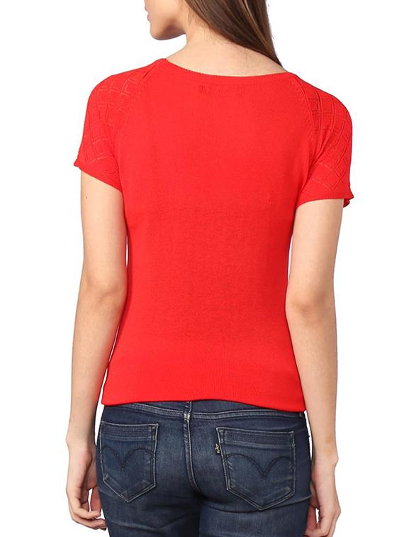 raglan sleeve round neck top - 15252888 - Zoom Image - 2