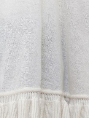 ruffled hem solid cape - 15253463 - Standard Image - 5