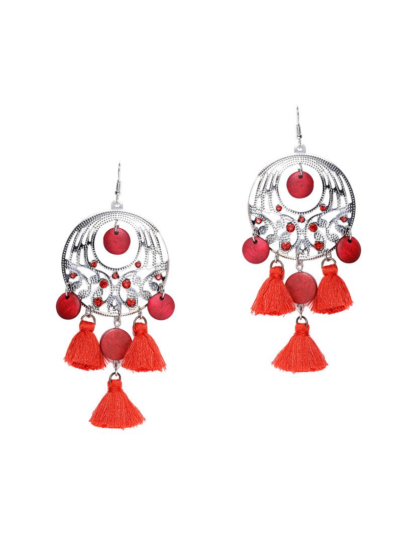 red drop earring - 15253838 - Zoom Image - 2