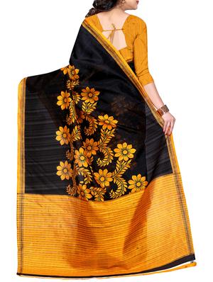black silk bhagalpuri saree with blouse - 15255857 - Standard Image - 2