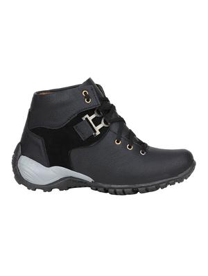 black leatherette low ankle boot - 15256196 - Standard Image - 2