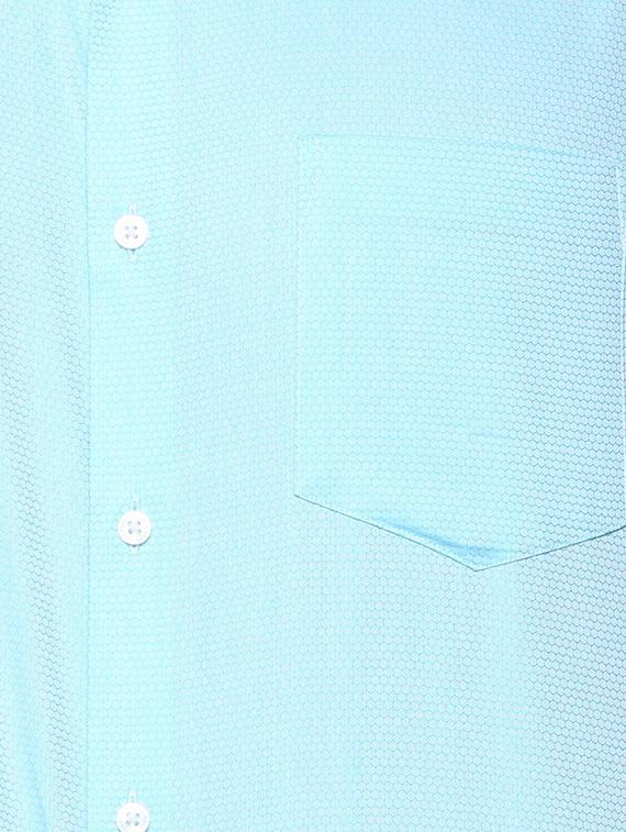 blue cotton formal shirt - 15260064 - Zoom Image - 5