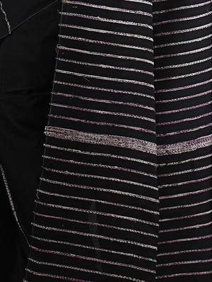 black cotton tant saree - 15266818 - Standard Image - 2