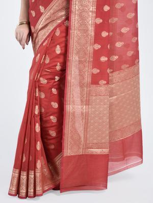 Zari motif Banarasi Saree - 15268437 - Standard Image - 2