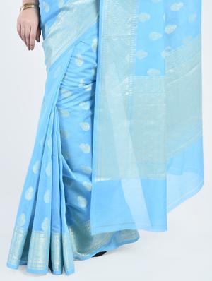 Zari motif Banarasi Saree - 15268529 - Standard Image - 2