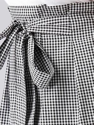 gingham checked flounce hem skirt - 15270178 - Standard Image - 5
