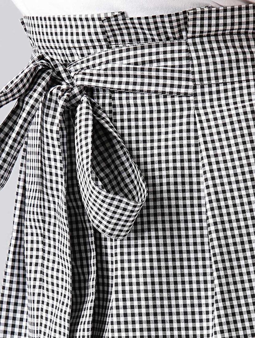 gingham checked flounce hem skirt - 15270178 - Zoom Image - 5