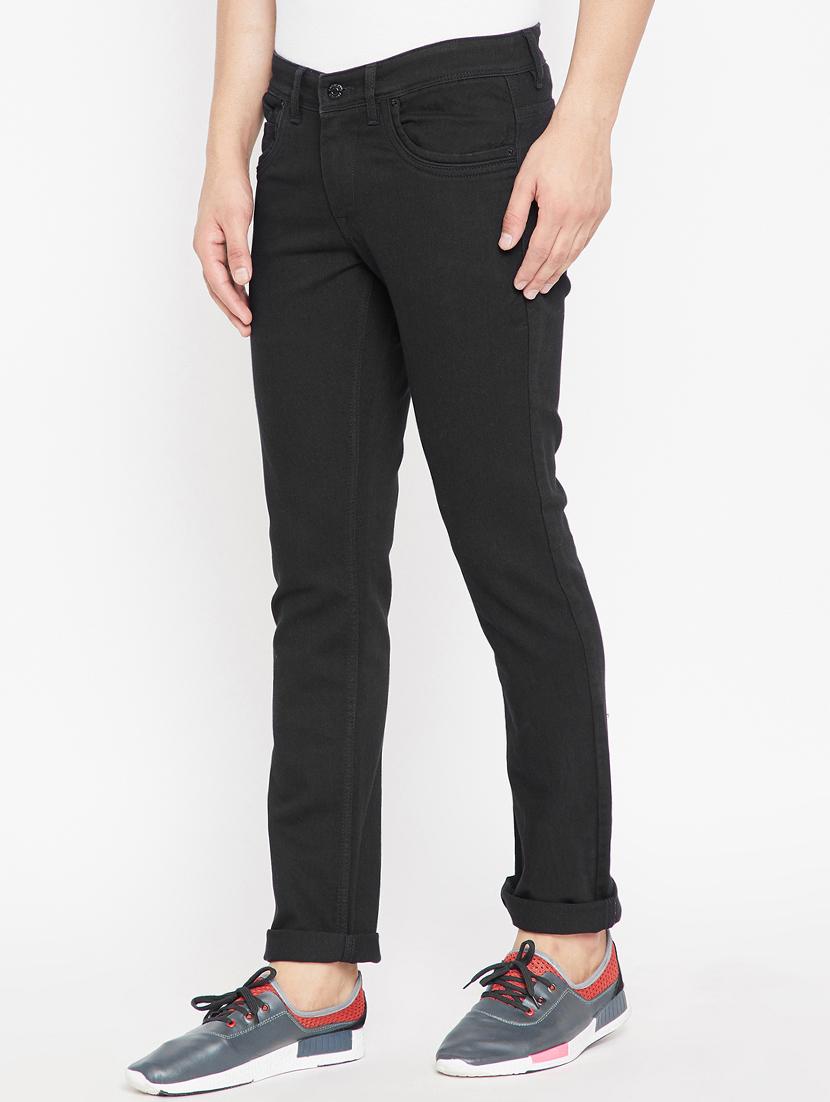 black denim plain jeans - 15270460 - Zoom Image - 2