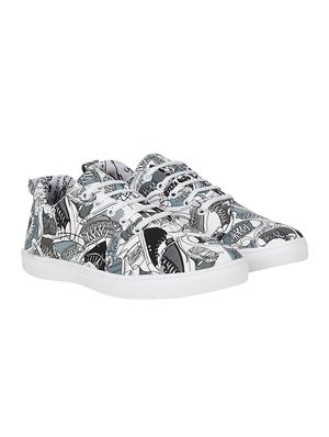 grey canvas lace up sneaker - 15272165 - Standard Image - 2