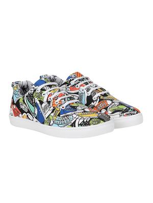 multi colored Canvas lace up sneaker - 15272166 - Standard Image - 2