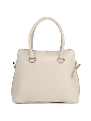 beige leatherette (pu) regular handbag - 15272174 - Standard Image - 2