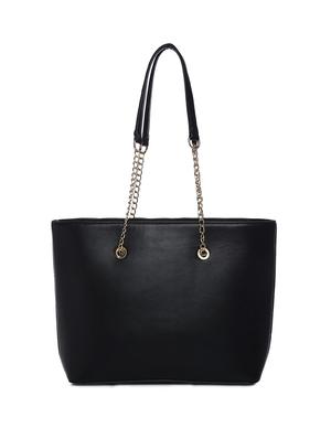 black leatherette (pu) regular handbag - 15272182 - Standard Image - 2