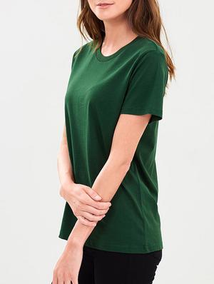 green solid cotton tee - 15274014 - Standard Image - 2