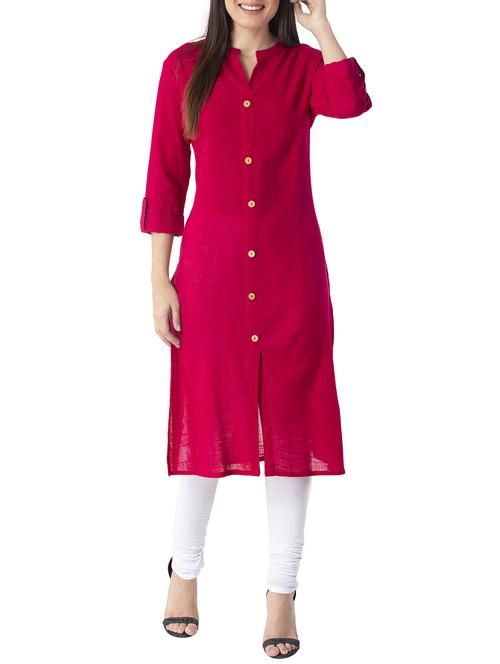 solid straight kurta - 15274145 - Standard Image - 1