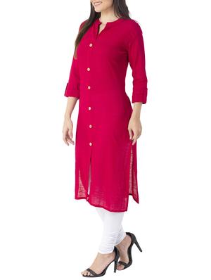 solid straight kurta - 15274145 - Standard Image - 2