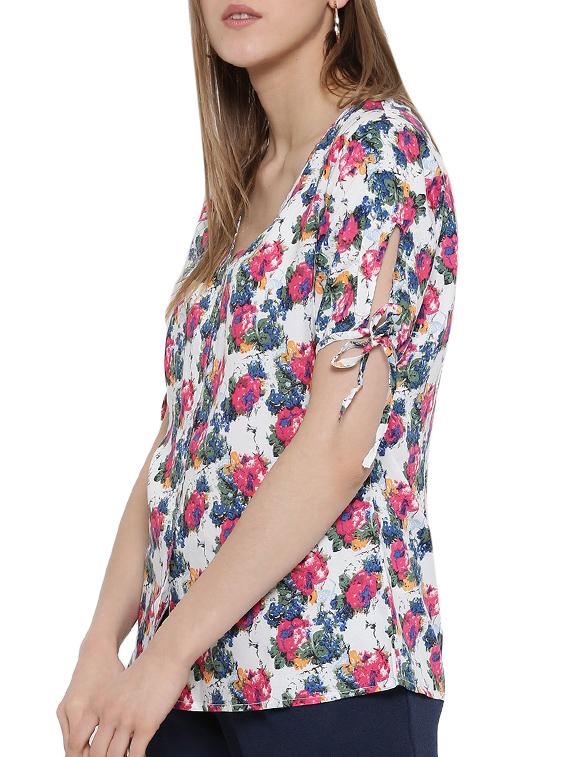 floral button down top - 15275493 - Zoom Image - 2
