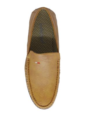 brown leatherette slip on loafer - 15276434 - Standard Image - 5