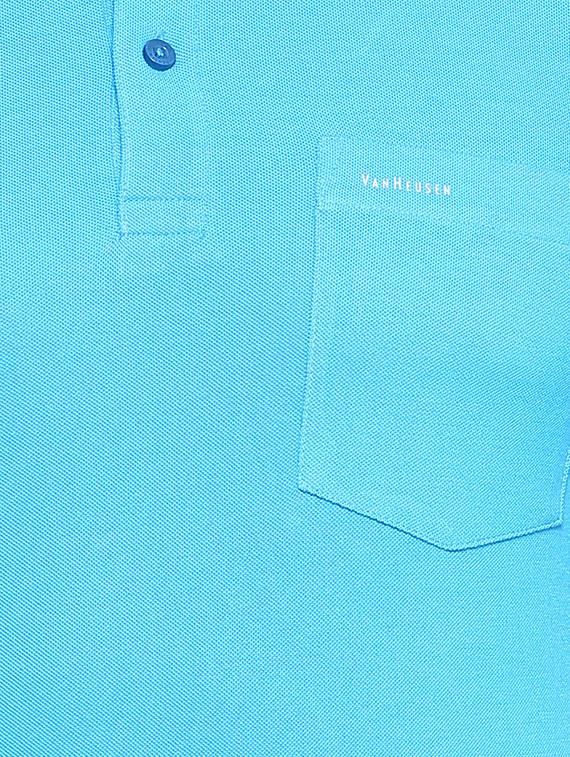 aqua blue cotton pocket t-shirt - 15277160 - Zoom Image - 5