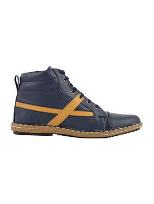 blue leatherette low ankle boots - 15277910 - Standard Image - 2