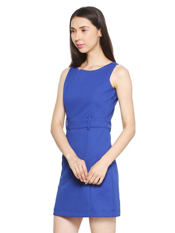 blue solid sheath dress - 15278964 - Zoom Image - 2