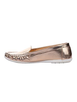 pink faux leather slip on loafers - 15280422 - Standard Image - 2