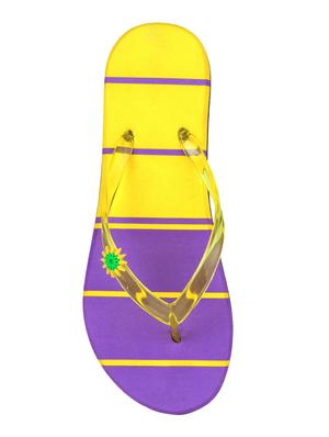 multi colored toe separator flip flop - 15280902 - Standard Image - 5