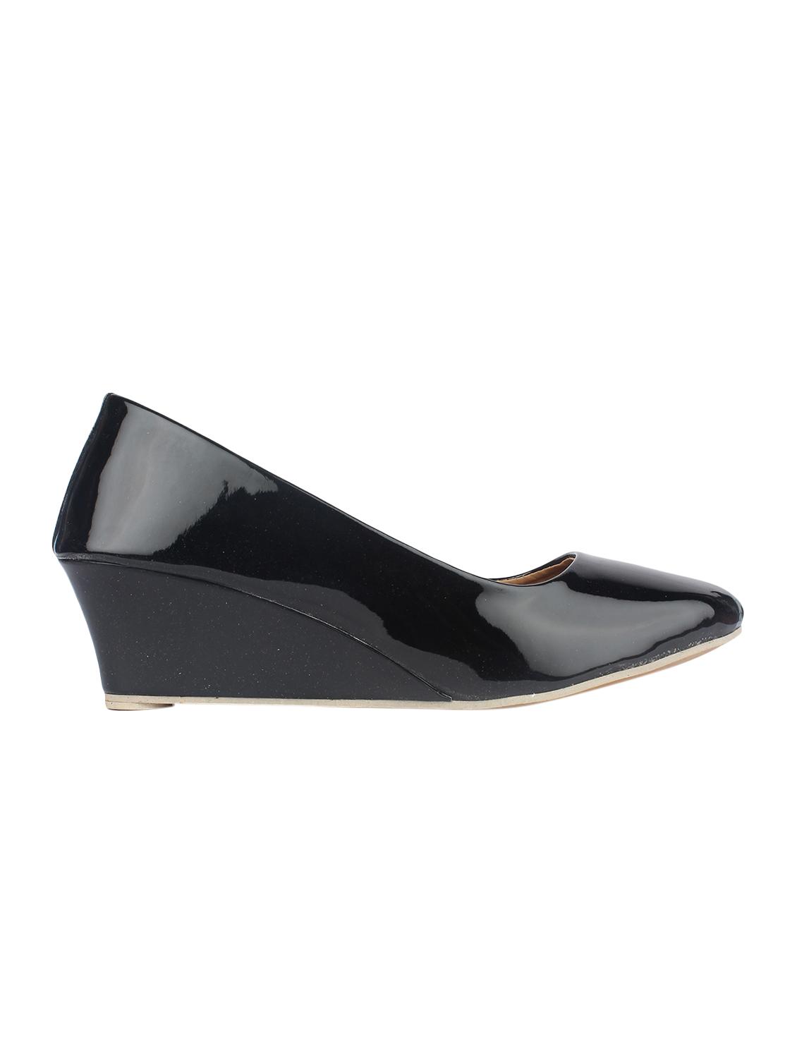 black faux leather slip on formal shoes - 15282751 - Zoom Image - 2