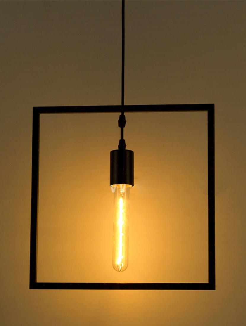 Vintage Edison lamp Rope hangingpendant , E27 Holder, Decorative, Urban Retro style Square Shape - 15283662 - Zoom Image - 2
