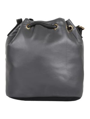 black colored leatherette (pu) regular sling bag - 15283936 - Standard Image - 2