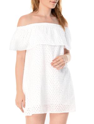 schiffli work layered dress - 15285344 - Standard Image - 2
