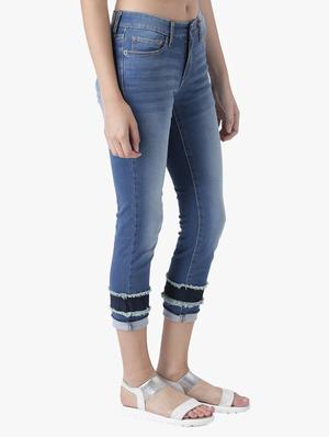 blue denim frayed jeans - 15286092 - Standard Image - 2