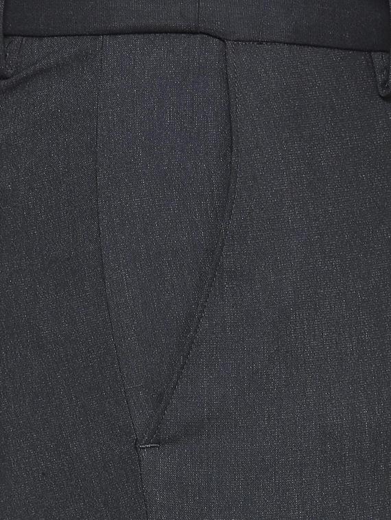 black polyester blend flat front formal trouser - 15287074 - Zoom Image - 5