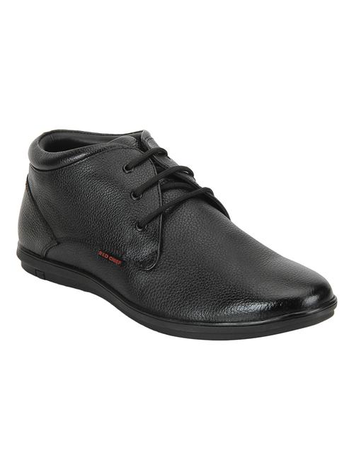 red chief black leather lace-up derby - 15289408 - Standard Image - 1