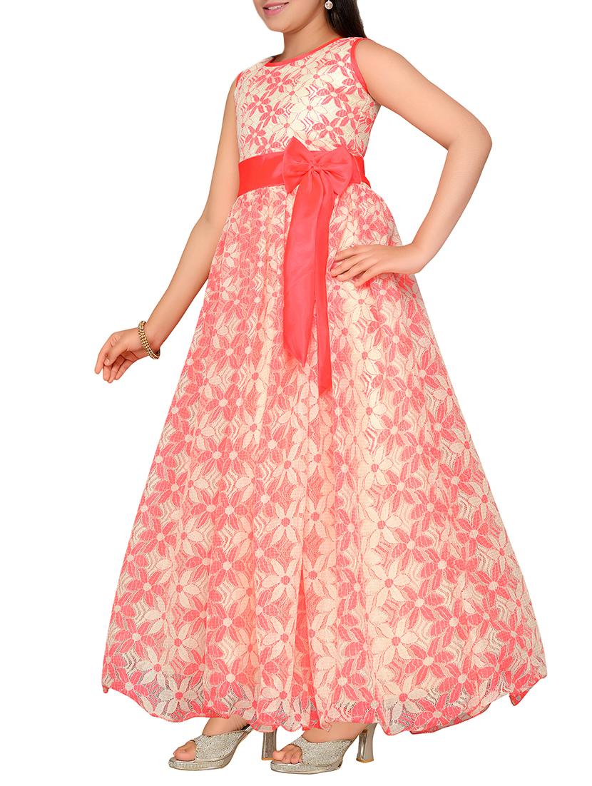 orange net party gown - 15290433 - Zoom Image - 2