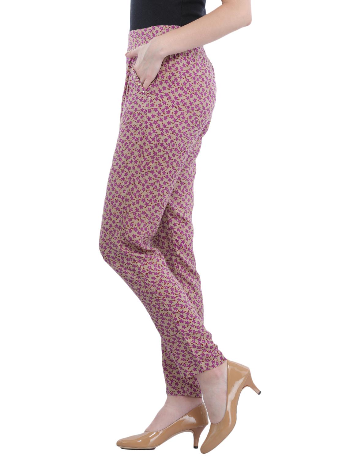beige viscose straight palazzo - 15290874 - Zoom Image - 2