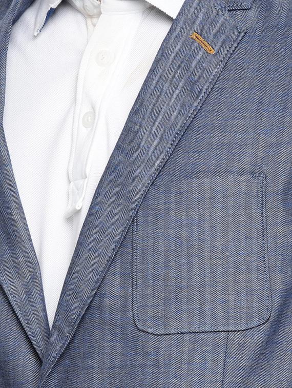 blue cotton single breasted blazer - 15291952 - Zoom Image - 5