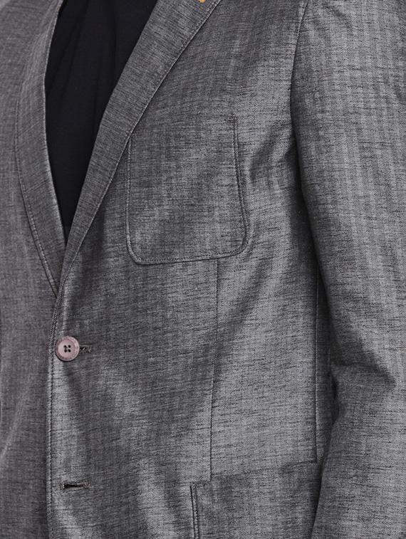 grey cotton single breasted blazer - 15291954 - Zoom Image - 5