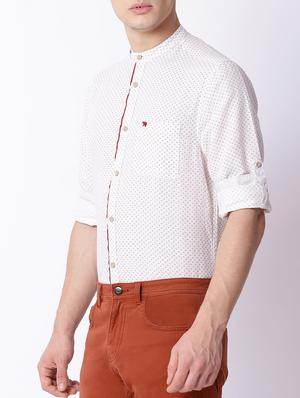 white linen casual shirt - 15292660 - Standard Image - 2
